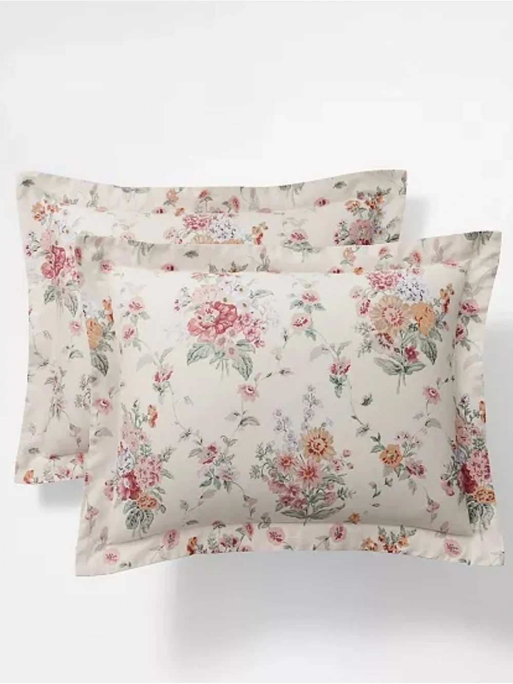 Polo by Ralph Lauren Floral Cotton Comforter Set in Pink, Cream and Yellow